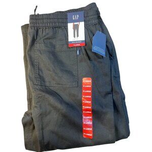Gap X-Large Men's Black Pull-On Pants With Elastic Waist & Pocket